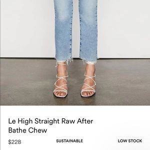 Frame le high Denim high rise straight fit